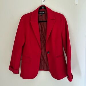 Forever 21 Vibrant Red Jacket
